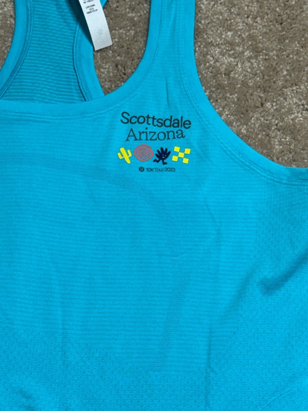 lululemon athletica Turquoise Racerback Tank Top - Picture 3 of 6